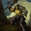 >
    Орк с топором
    размахивает, арт по
    игре, Warcraft