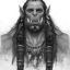 >
    Орк в профиль.
    Черно-белый рисунок.
    Вселенная Warcraft