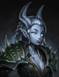 Warcraft Art, girl Winks