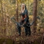 Косплей по игре варкрафт изображена девушка эльф с луком
