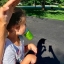 Фото: девочка единорог через тень