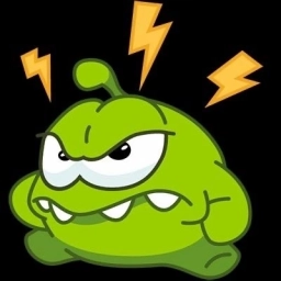 Аватарка, зелёный персонаж, маленький, молнии
