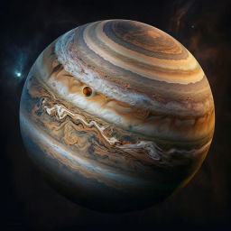 Юпитер планета. Рисунок. Красиво