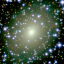 Галактика ESO 137-10 проглядывает сквозь богатую завесу звезд