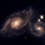 Две галактики сближаются, фото