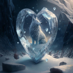 Ледяное сердце. Арт рисунок