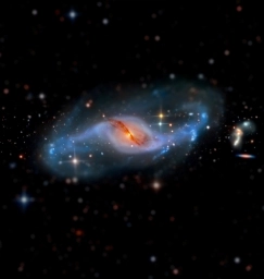 NGC 3718 — гaлaктикa в созвездии Бoльшая Медведица