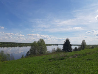 Река Вага, просторы, Россия